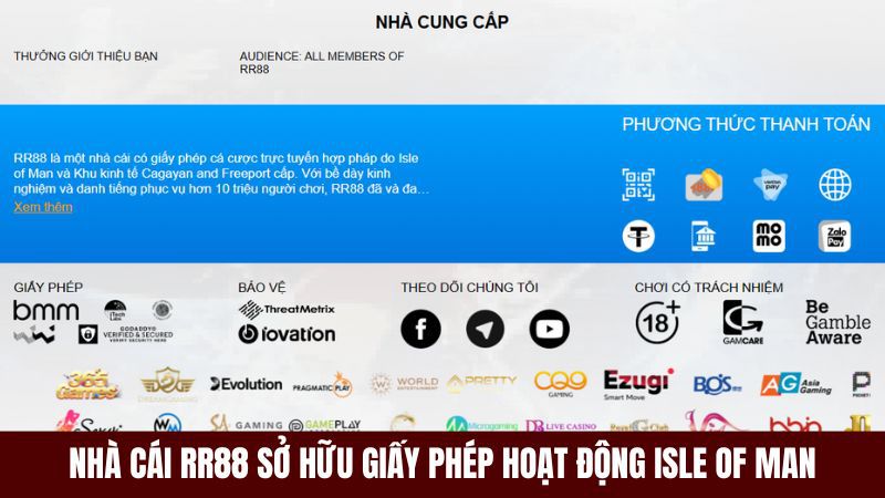 giấy phép hoạt động Isle of Man